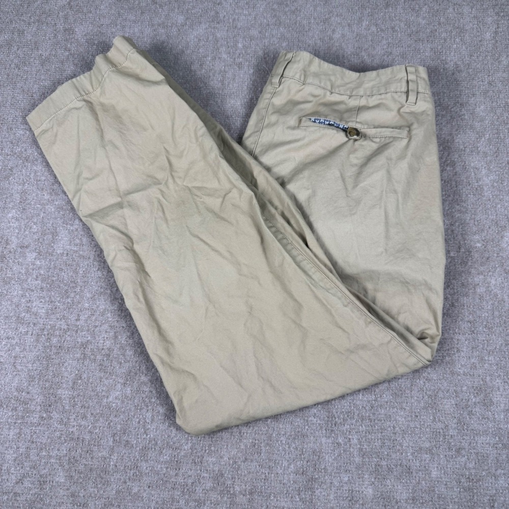 Bonobos Chino Pants Mens 33x28 Khaki Tan Straight Leg Cotton Casual Trousers